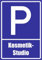 Kiwistar - Parkplatzschild - Alu Verbund kein PVC! - Kosmetikstudio - 42 x 30cm