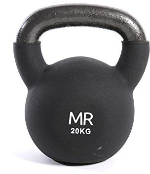 FitAndFun Kettlebell Gewicht Chloropren-Kautschuk rot Training Muskulär Fitnesstudio -20 kg (Code SP5035)