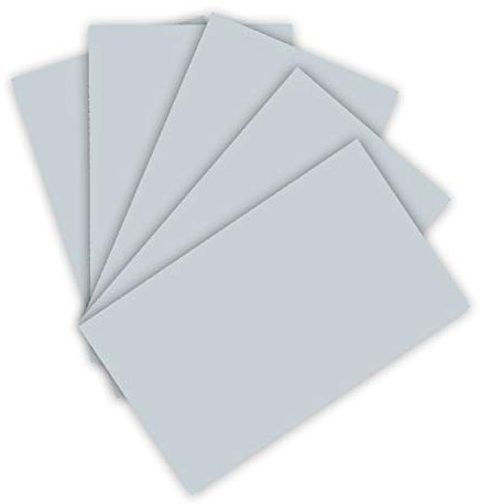 folia 6380 - Tonpapier 130 g/m², Tonzeichenpapier in hellgrau, DIN A3, 50 Bogen, als Grundlage für zahlreiche Bastelarbeiten