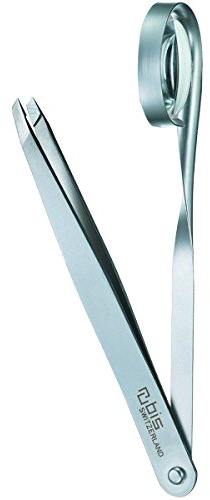 Victorinox Rubis Professional Tweezers with Magnifier, Surgical Stainless Steel, Swiss Made, 9,5cm, can be sterilized