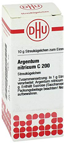 DHU Argentum nitricum C200 Streukügelchen, 10 g Globuli