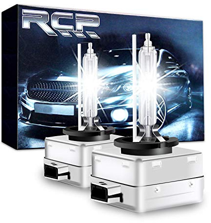 RCP - D3S6 - (A Pair) D3S 6000K Xenon HID Repcement Bulb Diamond White Metal Stents Base 12V Car Headlight Lamps Head Lights 35W