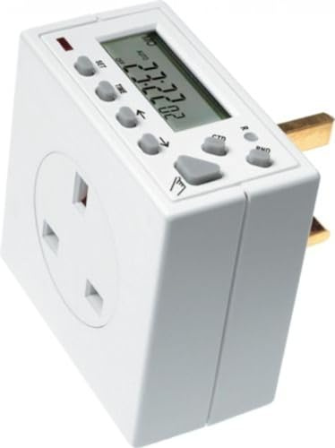 Best Price Square Plug in 7 Day Digital Timer BPSCA TG77 - PL13466 by TIMEGUARD