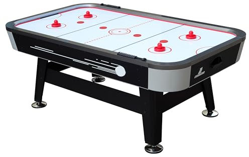 Cougar Super Scoop Airhockeytisch 7ft | Airhockey Tisch inkl. Zubehör (Pucks & Pushers) | Airhockeytisch mit Luft für Kinder und Erwachsene für Zuhause.