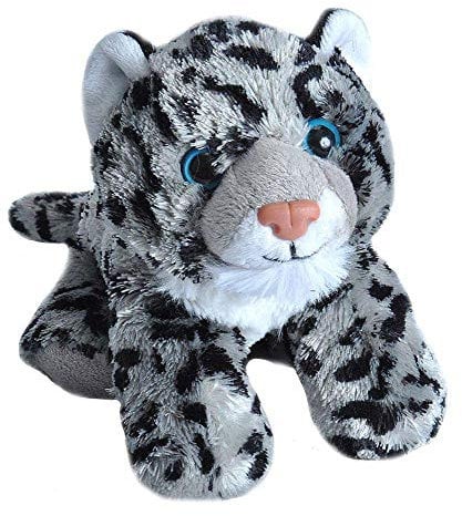 Wild Republic Hug'ems Plüschtier, Kuscheltier, Schneeleopard 18cm