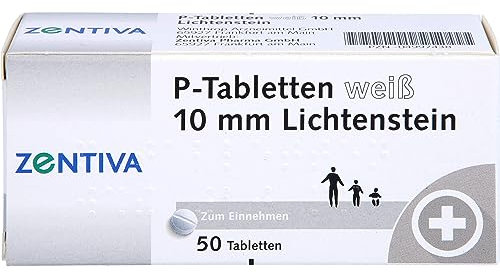 P TABLETTEN weiß 10 mm 50 St