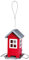Trixie 55630 Futterhaus, 1.000 ml/20 cm, rot/silber