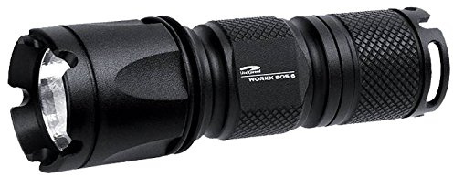 Aluminium Taschenlampe Workx SOS 6, schwarz LXL435001