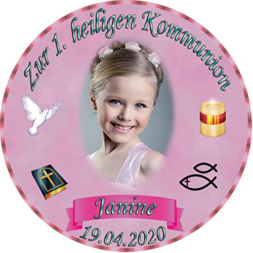Tortenaufleger Fototorte Tortenbild zur Kommunion rund 14 cm Durchmesser K2