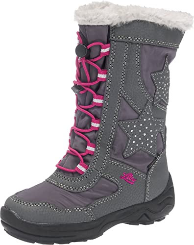 Lico Mädchen CATHRIN Schneestiefel, Grau/ Pink, 25 EU