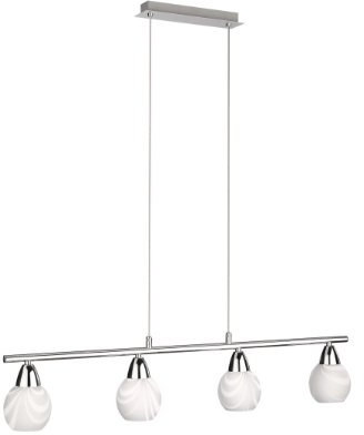 Massive Suspension light Pendelleuchte, Metall, E14, silber, 85.6 x 10 x 0 cm
