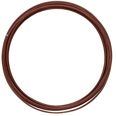 Vaessen Creative Aluminiumdraht, Geprägt, Schokolade, m, Aluminium Wire, Basteldraht, Dekodraht, Floristikdraht Aludraht Prägung Rund 2 mm x 5 Meter | Biegsam Schmuckdraht Braun, 500 x 0.2 x 0.2 cm, 5