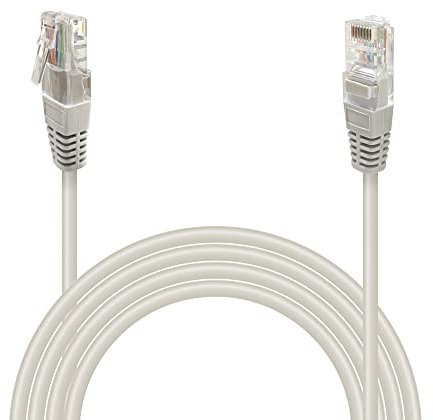 Waytex 31106 Câble Ethernet Réseau RJ45 Cat 6 UTP 1Gbit/s 250MHz - Compatible PC, Switch, Routeur, Modem, amplificateur réseau, Consoles de Jeux, TV – 1m, Gris