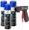AUPROTEC Pistolengriff + Normfest Unterbodenschutz überlackierbar Bottom Guard Recoat Spray 3X 500ml
