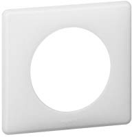 Legrand 066702 Pulverplatte, 2 Post, Kreide-Finish