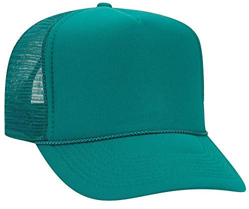 OTTO Polyester-Schaumstoff vorne 5 Paneele hohe Krone Netzrücken Trucker Hut, jade, Einheitsgröße