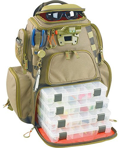 Wild River by CLC WT3604 Tackle Tek Nomad Rucksack und Vier PT3600 Tabletts
