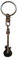 Les Paul Gibson Style Guitar Key-ring (keychain), English Pewter, Handmade (H)