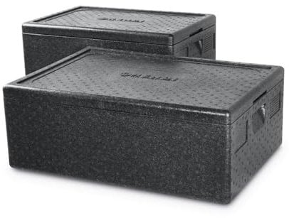 HENDI Thermobox, mit seitlich versenkten Griffen, Hält Temperaturen von -20°C bis +110°C stand, Innen: 625x425x(H)200mm, 53L, 685x485x(H)260mm, Polypropylen, 53 Liter