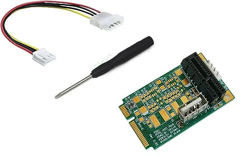 KALEA-INFORMATIQUE Riser Kompakter PCIe-zu-MiniPCIe-Adapter zum Einbau Einer PCIe-Karte in einen Laptop mit Mini-PCIe-Anschluss.