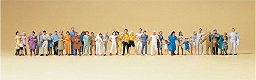 Preiser 1/87 Ème PR14412 Model Car - Unlocked and Market Loops - 36 Figurines