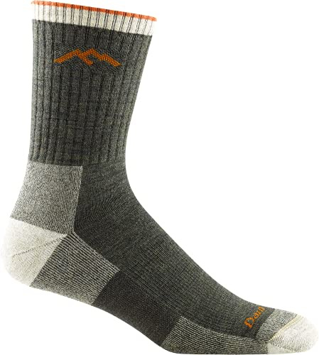 Darn Tough Vermont Men's Hiker Midweight Micro Crew Sock - Olive, M