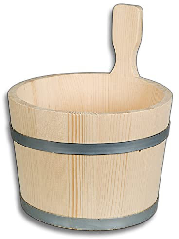 HOFMEISTER® Bottich, Zuber Kübel, trichterförmig, 1 Griff, 2,5 Liter, aus Fichtenholz H300xD190 mm
