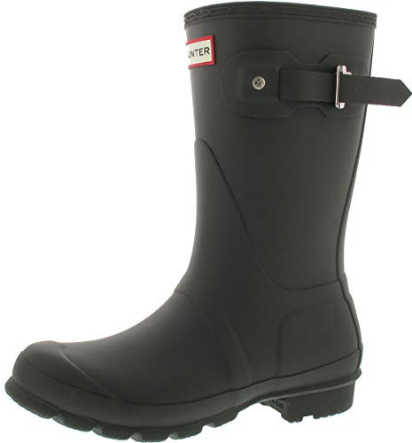 Hunter Original Short - Stivali Donna, Verde (Dark Olive), 37