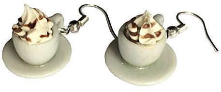 Cocoa Earrings Miniblings Hot Chocolate Cup Of Coffee Iced Cafe