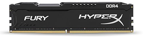 HyperX Fury Memoria 8 GB, 2133 MHz, DDR4, Non-ECC CL14 DIMM, Compatibile con Skylake, Nero/Antracite