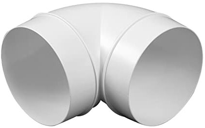 Bogen 90° Lüftungsrohr ABS Rundrohr Ø 100 Abluft-Rohr Awenta 100 mm, PVC