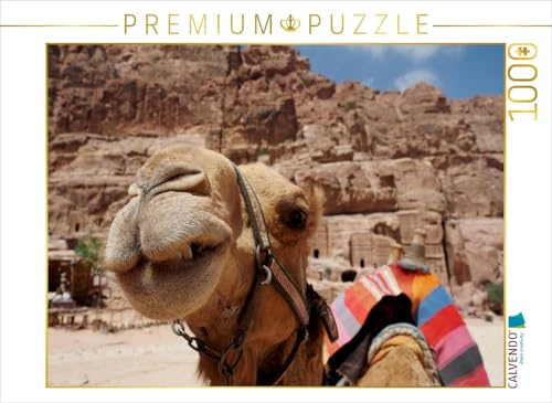 CALVENDO Puzzle Lächelndes Kamel | 1000 Teile Lege-Größe 64 x 48 cm Foto-Puzzle für glückliche Stunden