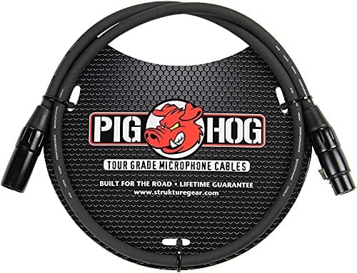 Pig Hog PHM3 High Performance 8mm XLR Microphone Cable, 3 Feet