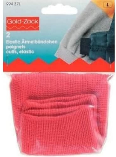 Prym Elastic Cuffs, Red, On Size