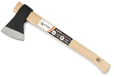 Vizcaina Axt - Modell 8283 - Hergestellt aus geschmiedetem Stahl und Holzgriff mit Cota - Geeignet für den intensiven Gebrauch - Maße 40 x 20 x 5 x 5 cm - Gewicht 600 g - Altuna