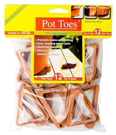 Bosmere Terracotta Pot Caps, Pack of 12