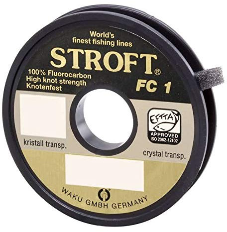 STROFT FC1 - Fluorocarbon 0,180 auf der 25m Spule kristall transparent