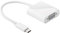 Goobay 66260 Adattatore da USB-C a VGA, Bianco, 0.2 m Lunghezza del Cavo