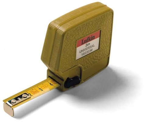 Lufkin Y823CME (T0061182311) Universal Taschenmaßband 3m x 13mm / 10' x 1/2 Zoll, mit metrische und englische Maßeinteilung und Schlagfestes Gehäuse