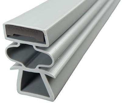Magnetdichtung Profil groß P - 2000mm inkl. Magnetband - Farbe: Grau (Kühlschrankdichtung)