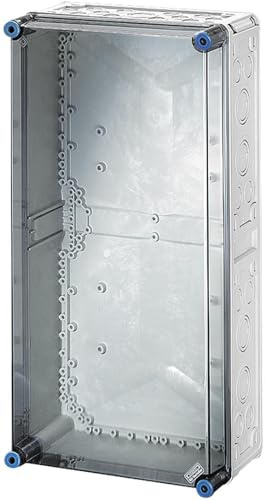 Hensel Mi-Leergehäuse Mi 0400 mit transparentem Deckel | Industriegehäuse mit leichter Installation, modular erweiterbar, 275x575x146 mm