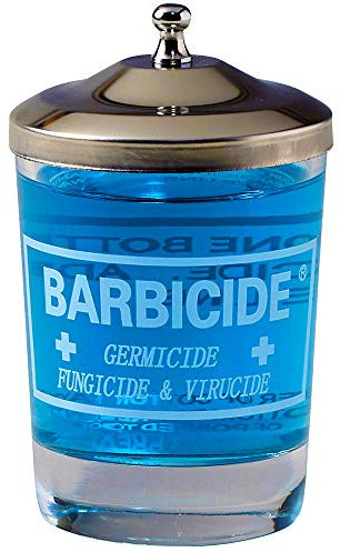 Barbicide Salon Barber Professional Disinfecting Manicure Table Jar, 1 count (Liquid not included)