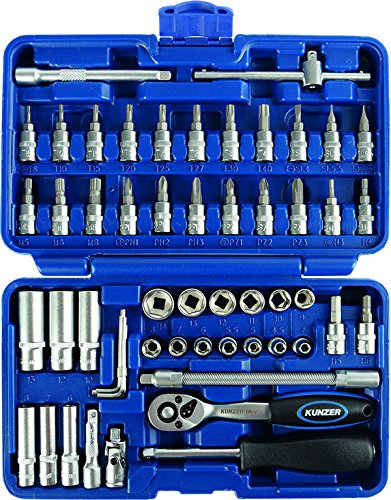 'Kunzer Jeu de douilles 1/4 54 pièces