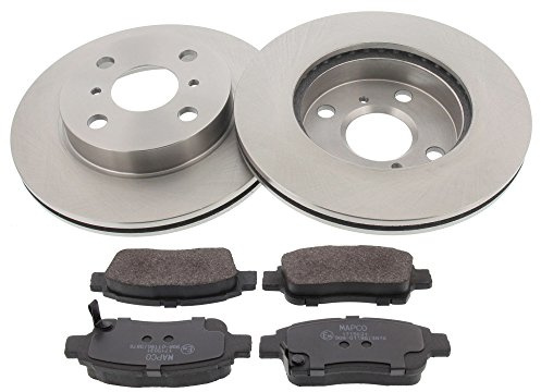 Mapco 47505 Bremsensatz Bremsscheiben mit Bremsbelägen Vorderachse | Kompatibel mit: TOYOTA YARIS