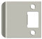 Deltana SPE250U15 2-1/2 x 2-1/4 Extended Lip Strike Plate