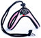 Tre Ponti Geschirr Easy Fit Classic scharzer Rand mit Kordelzug rosa 42 - 27 cm bis ca. 7 kg