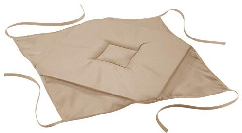 Douceur d'Intérieur, Galette 4 Rabats (40 x 40 x 3 cm) Essentiel Lin, Polyester