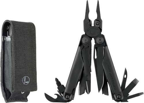 Leatherman Surge Multi-Tool - 21 Heavy-Duty Tools with Blades, Black with Molle Sheath