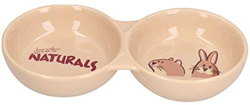Rosewood Naturals Ceramic Bowl Twin Dish, 8 Inches