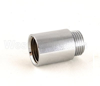 30mm Rigid Radiator Valve Extension 1/2 BSP - Chrome Plated